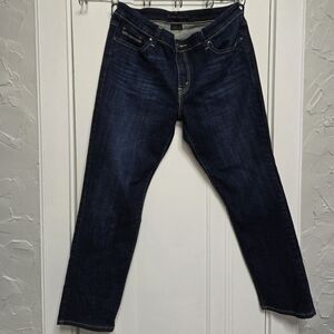 Levi's Dark Indigo Mid Rise Skinny Jeans